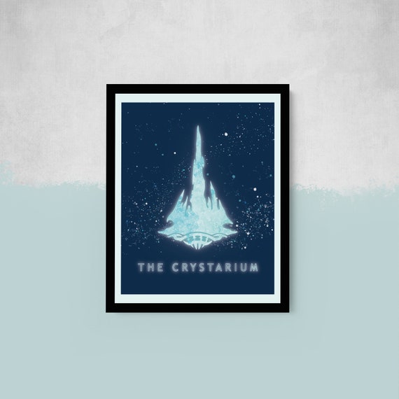 FFXIV Inspired Art Print Poster The Crystarium -  2 Sizes! 8x10 and 11x14