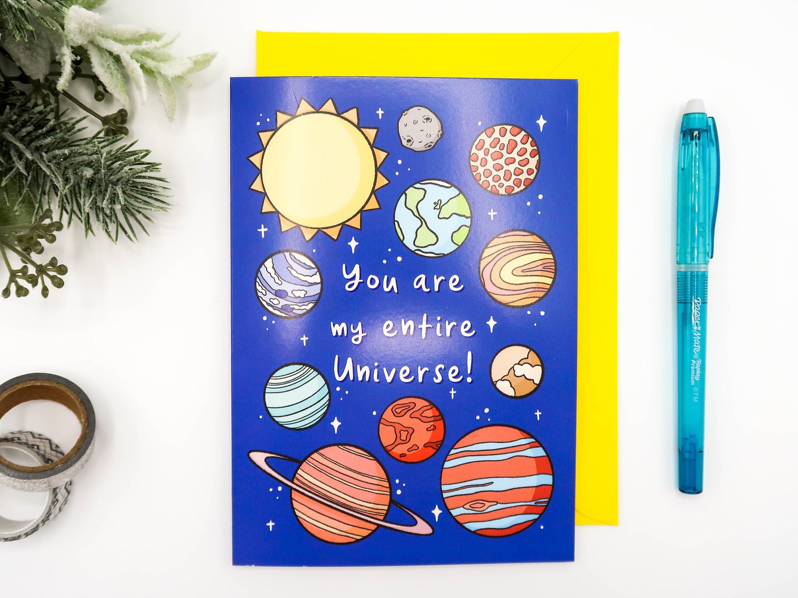 You're My Entire Universe Card Anniversary Card Love Etsy