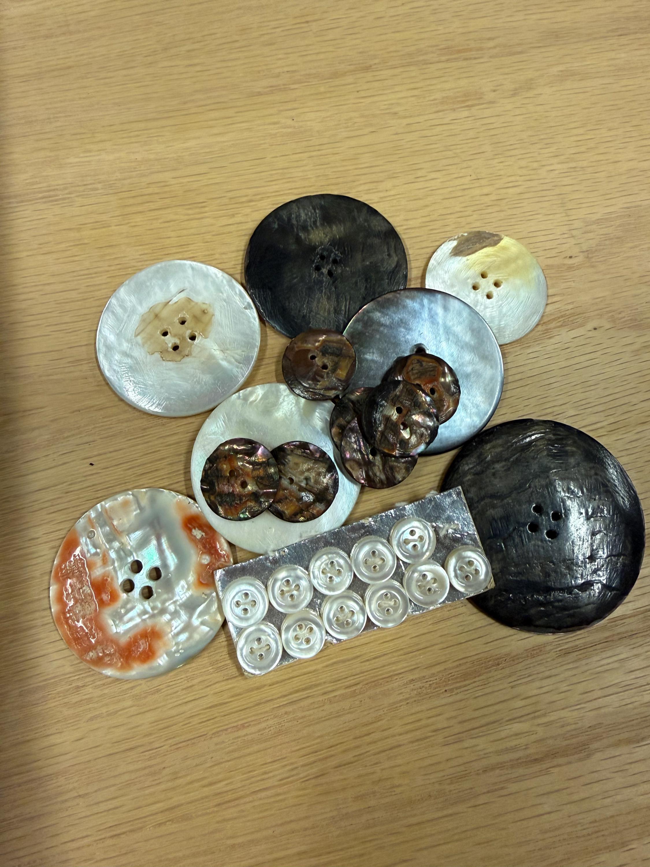Pearl Shell Pin Shank Buttons - Etsy