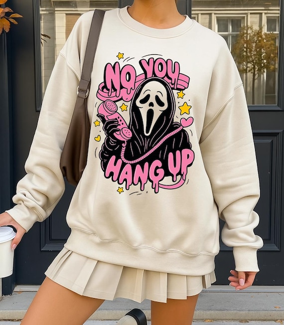 no you hang up // scream // digital download // halloween trendy download // best sellers // sublimation dtf // png jpeg digital design