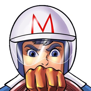 Speedracer rijden | Cartoon snelheidsracer | SVG