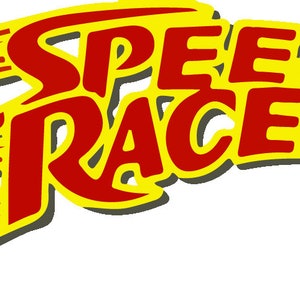 Speed Racer Logo | SVG PNG- und JPG-Format | Gelb-Rotes Logo |
