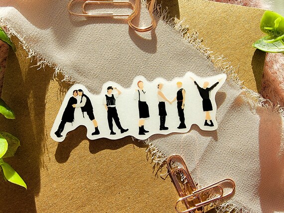 bts merch army butter bts stickers kpop merch bts print etsy