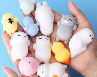 5 Pack Squishy Mochi Custom Design Cute Fidget Squishies UK Christmas School sensory