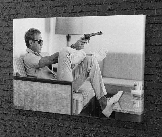 Steve Mcqueen Canvas Print floating 