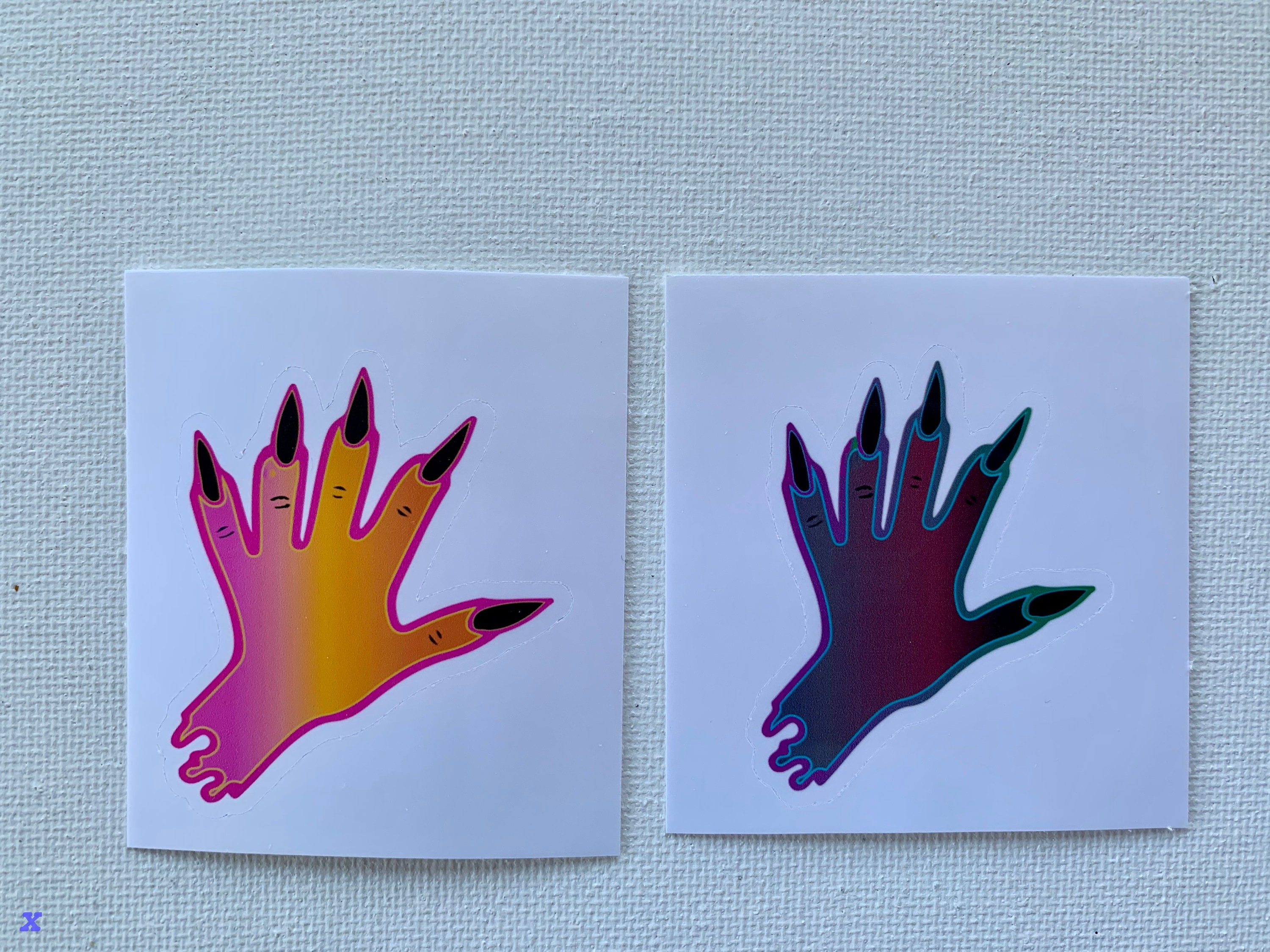 2 pack hand stickers Etsy