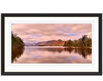 Catbells Mountain Keswick Derwent Water- Giclee Fine Art Print Wall Poster, Gift for Home, Anniversary Gift, Birthday Gift, House Warming