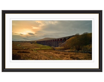 Ribblehead Viaduct Early Morning - Giclee Fine Art Print Wall Poster, Gift for Home, Anniversary Gift, Birthday Gift, House Warming