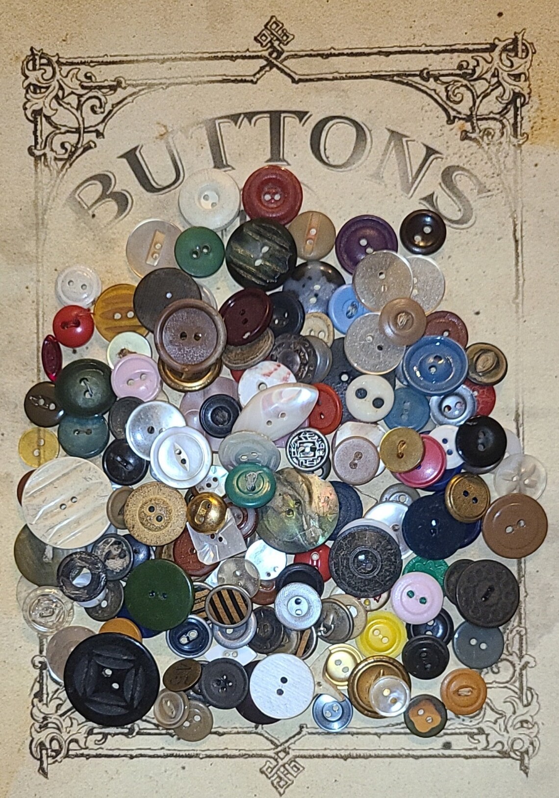 170 Pc Lot Of Grandma's Antique Buttons Men Women and Etsy
