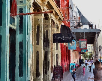 GW Mireles "Colorful Storefronts" in Galveston Unframed Photographic Art Digital Illustration Fine Art Photography Professional Photographer