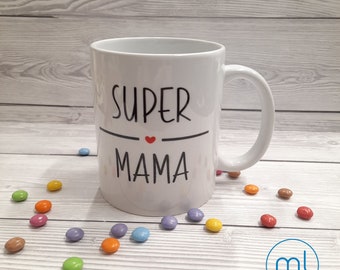 Tasse Mama MOM| Tasse personalisiert| Geschenk zum Muttertag | Tasse Super Mama