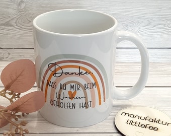 Tasse Erzieherin mit Herz | Tasse personalisiert| Danke, dass du mir beim Wachsen geholfen hast | Abschiedsgeschenk KiTa |