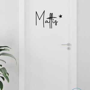 Aufkleber Name | Aufkleber Kinderzimmer | Aufkleber personalisiert | Aufkleber Tür |