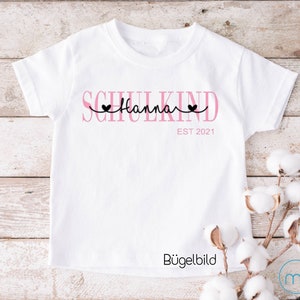 Bügelbild Schulkind EST| Aufbügler Schultüte | Plott Name | Bügelbild zur Einschulung| personalisiert