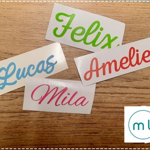 Aufkleber Name | Sticker Namensaufkleber  | personalisiert zum Aufkleben|  DIY