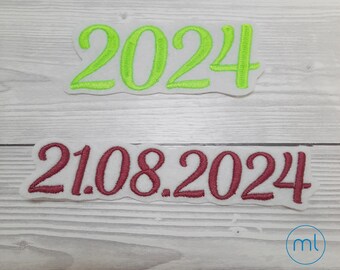 Datum |Applikation |Aufnäher Datum | Schulkind 2024| Einschulung 2024