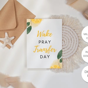 Lemon IVF Milestone Record Cards, IVF gift, IVF Journey Cards, Infertility Cards, Ivf Digital Cards