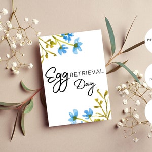 Cartes d'étape de la FIV, cadeau de la FIV, cartes de voyage de la FIV, fleurs sauvages à l'aquarelle,