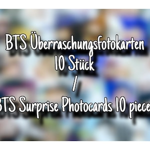 BTS Überraschungs - Fotokarten - Paket 10 Stück / BTS Surprise Photocard Package 10 pcs