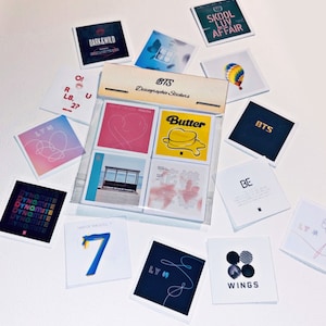 Autocollants d'album discographique BTS | Aime-toi toi-même, Carte de l'âme, Dynamite, Beurre etc.
