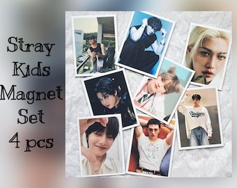 STRAY KIDS Magnetic Photocard Set 4 pcs | Magnetische Fotokarten 4 Stk
