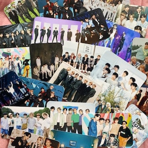 Lot de 4 cartes photo du groupe BTS OT7