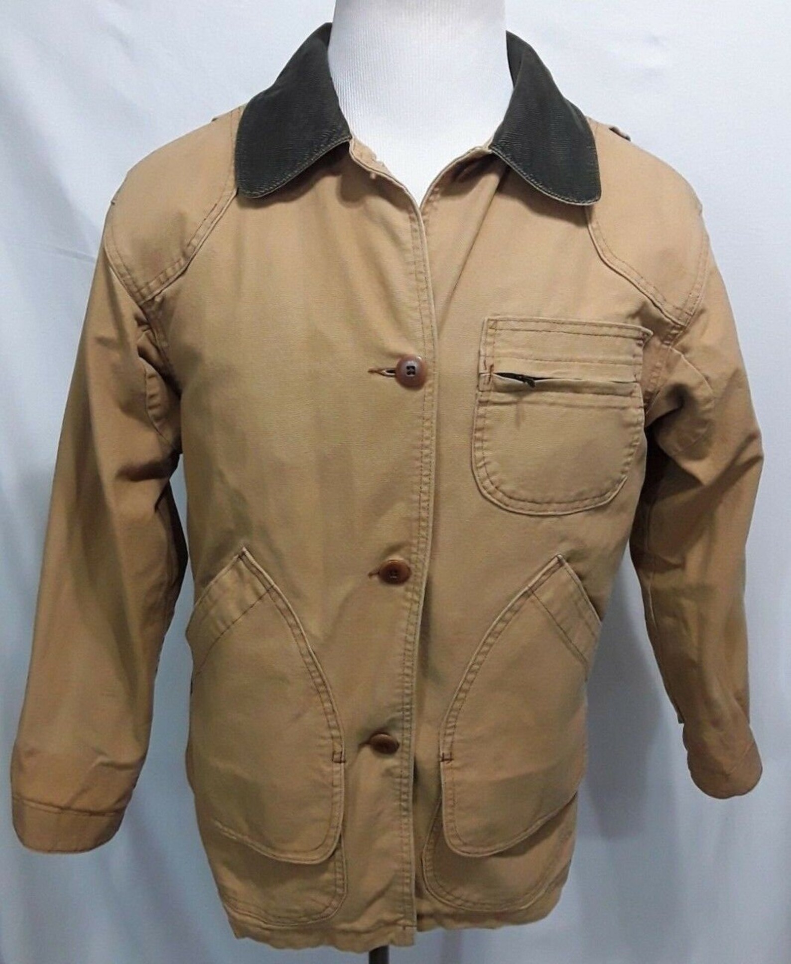 Vintage Canvas Barn Jacket L.L. Bean Flannel Lined Field Etsy