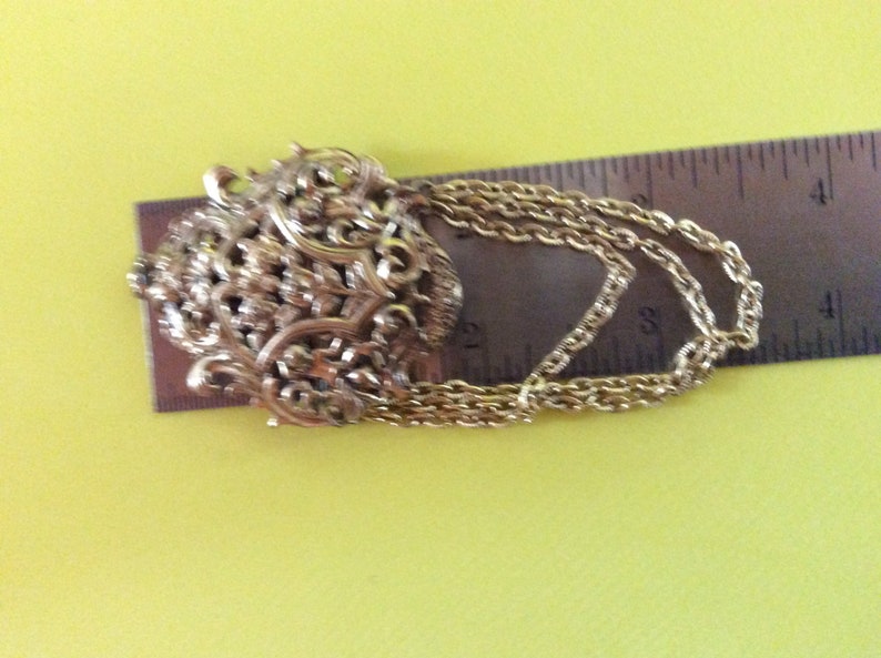 Victorian style Brooch with chains image 4