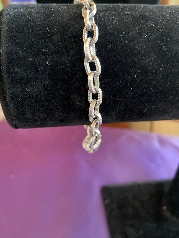 Silvertoned Chain Linked Bracelet - image 4