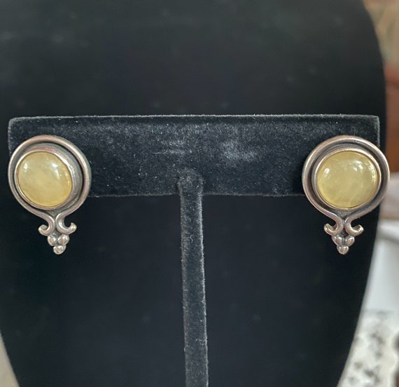 Sterling silver, moonstone ,earrings