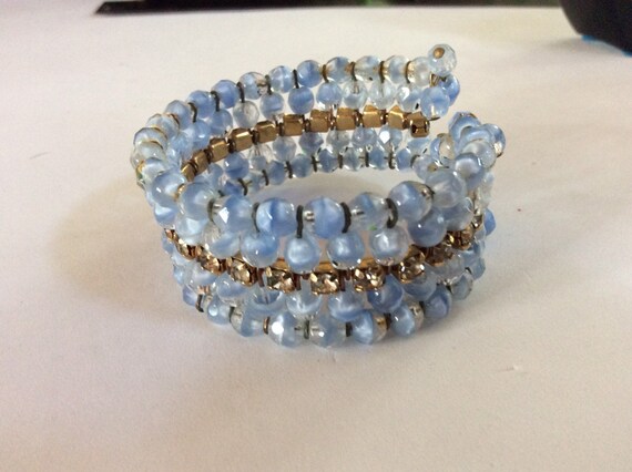 Pretty Blue Cuff Bracelet - image 1