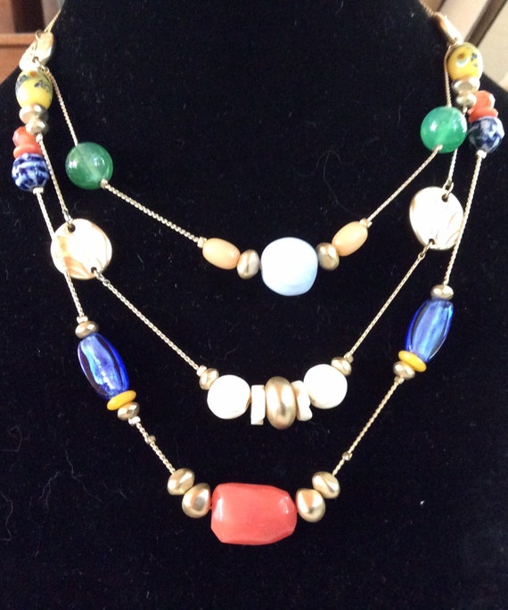 Chico’s Multi Stranded Necklace - image 1