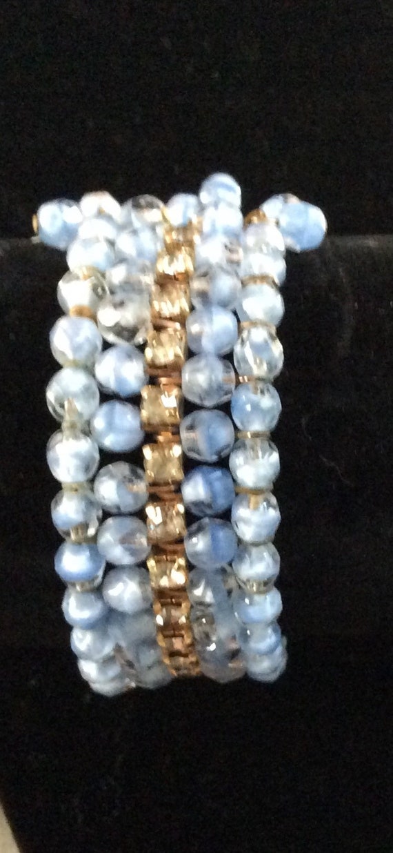 Pretty Blue Cuff Bracelet - image 2