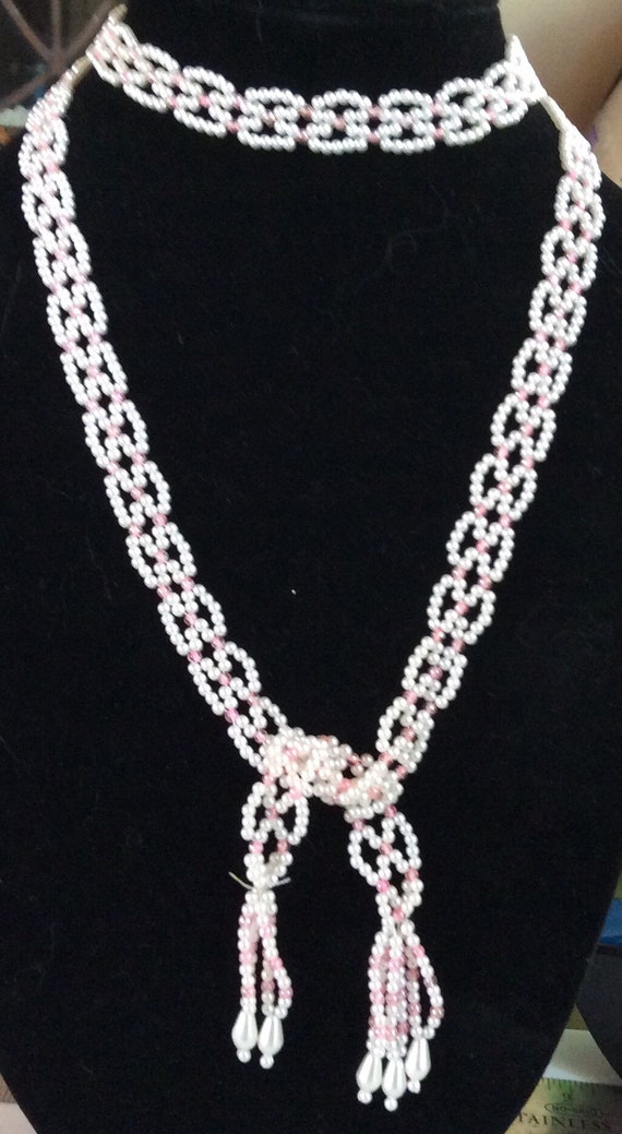 Artisan made Faux Pearl Necklace