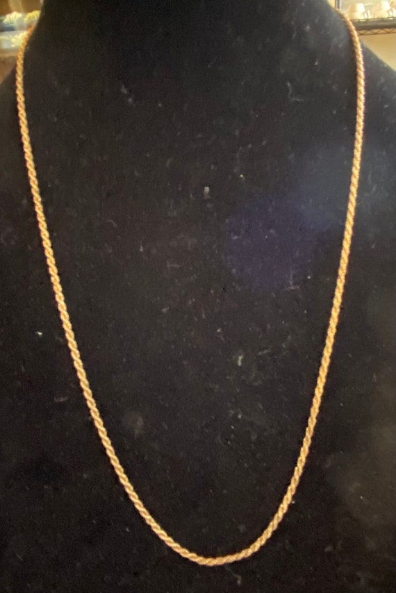 Gold Plated over Sterling Silver(925) Rop Chain Ne