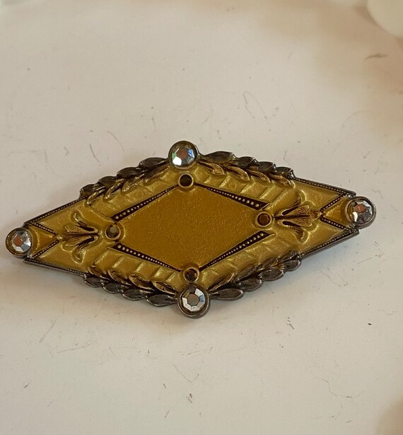 Broche ancienne Art Déco en marcassite entrelacée des années 30 - France