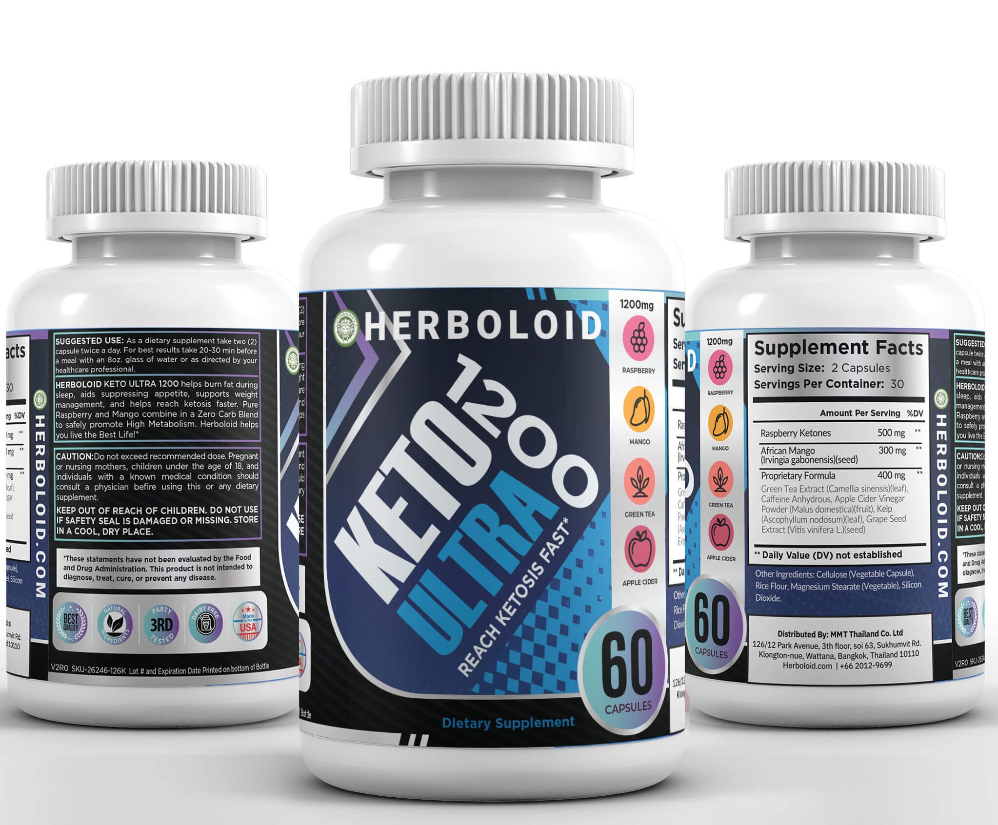 Herboloid KETO ULTRA 1200 Gym Workout &amp; Metabolism