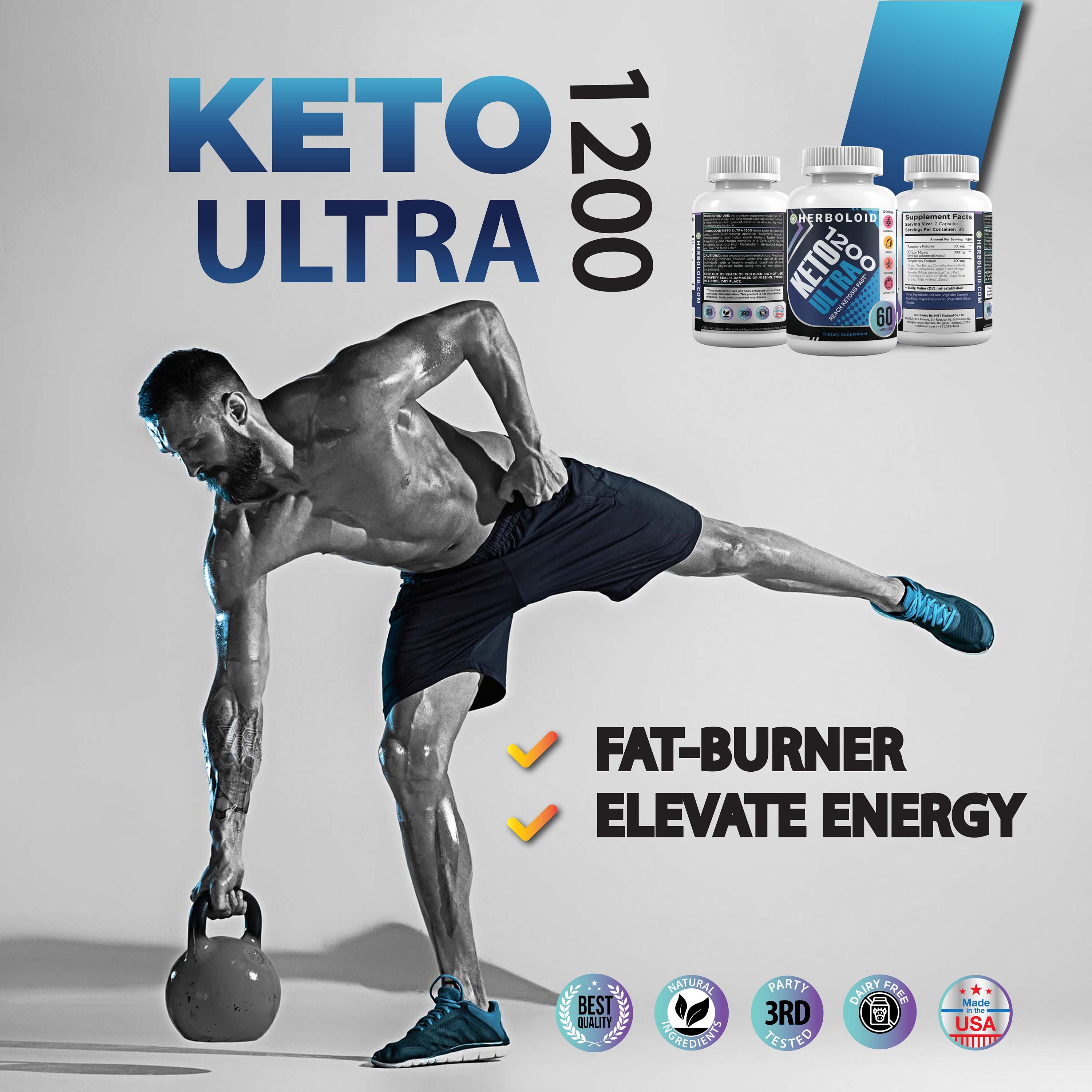 Herboloid KETO ULTRA 1200 Gym Workout &amp; Metabolism