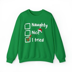 Frech schön habe ich versucht Hut Crewneck Sweatshirt