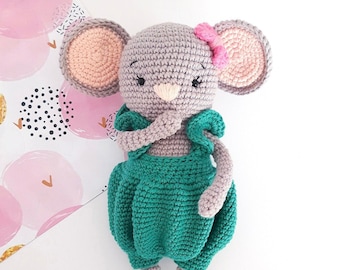 Modèle au crochet Millie la souris, poupée Amigurumi (téléchargement PDF)