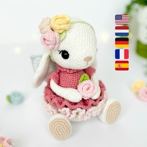 Amigurumi Bunny Pattern, Crochet Bunny Pattern, Fairy Doll, Easter Bunny, Easter Crochet Pattern, Tallulah Bunny PDF