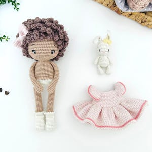 Emilie and Socks the Bunny Crochet Doll Pattern – Amigurumi Pattern PDF in English, German, French, Spanish & Dutch image 8