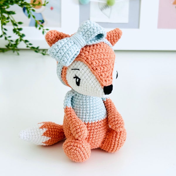 Fox Crochet Pattern, Amigurumi Fox Pattern, Amigurumi Crochet Fox Doll, Pippi the Fox Crochet Pattern PDF en anglais (termes américains)