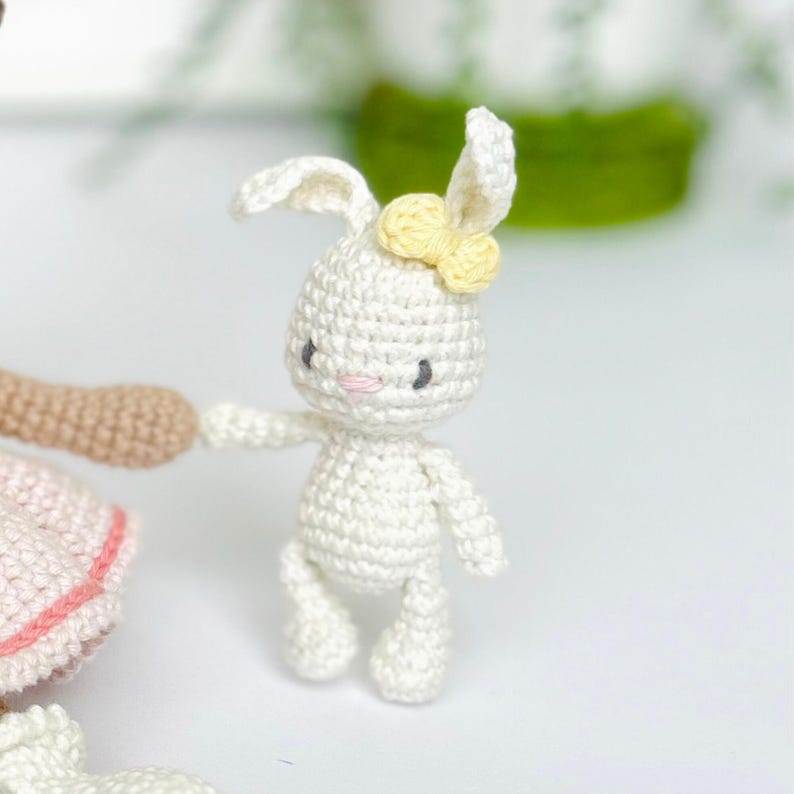 Emilie and Socks the Bunny Crochet Doll Pattern – Amigurumi Pattern PDF in English, German, French, Spanish & Dutch image 3