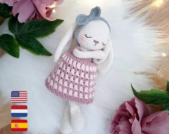 Crochet Bunny Pattern, Amigurumi Crochet Pattern, Amigurumi Bunny, Crochet Bunny Doll, Loulou Bunny Amigurumi Pattern PDF