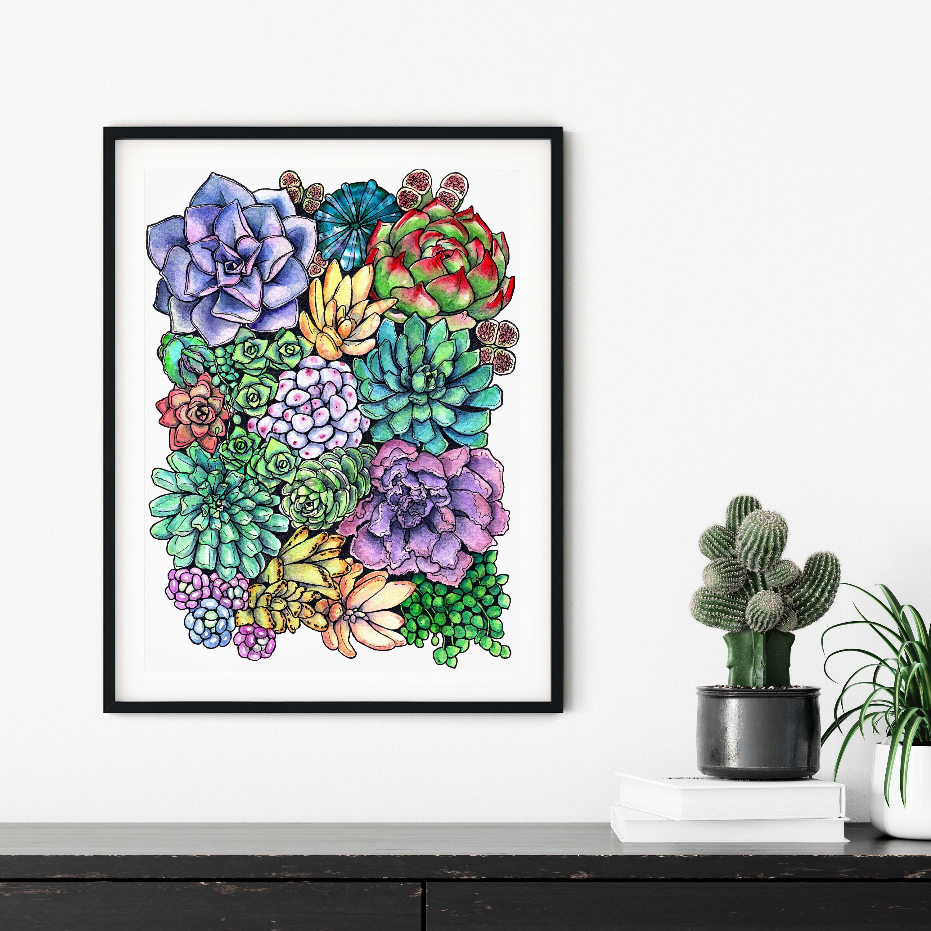 Printable Coloring Page, Botanic Coloring Page 8,5” X 11” and A4 ...