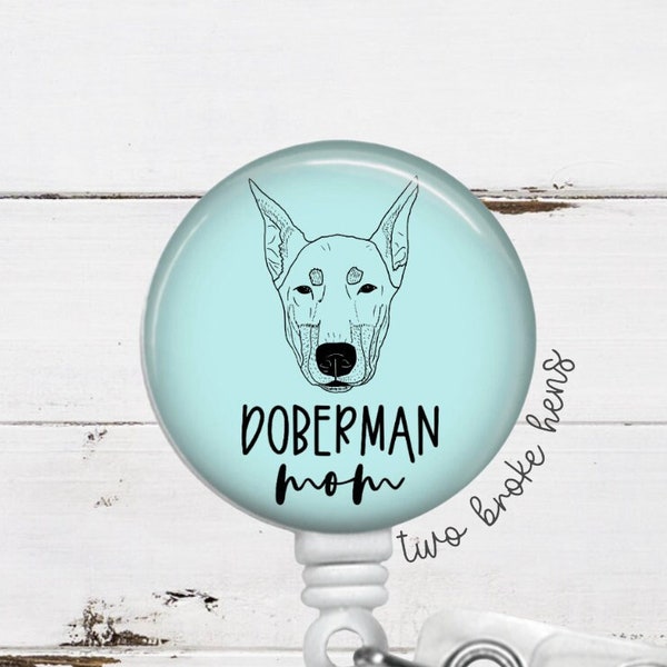 Bobine de badge Doberman Mom