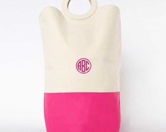 Monogrammed 18oz Canvas Laundry Hamper