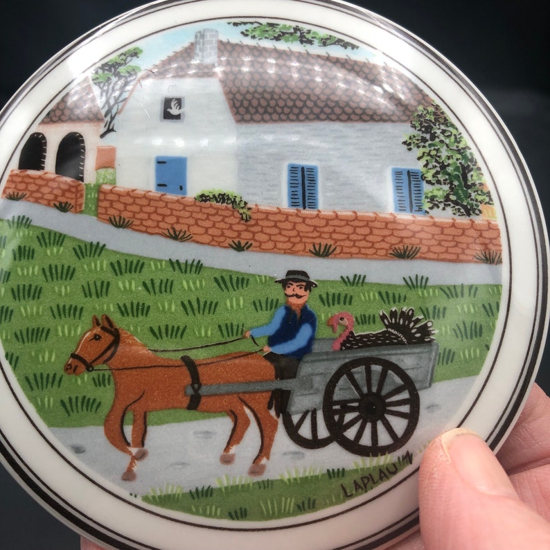 Vintage Villeroy and Boch Naif Porcelain Trinket Box Horse Etsy