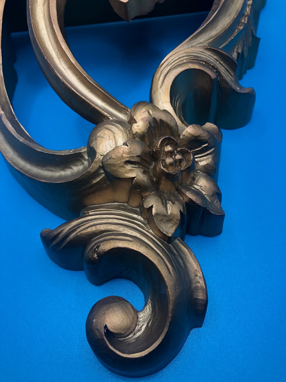 Vintage Syroco Wall Shelf Gilt Hollywood Regency Style Etsy